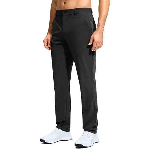 G Gradual Mens Golf Pants Stretch Dress Casual Pants 30"/32"/34" Lightweight Work Travel Slacks for Men with 4 Pockets