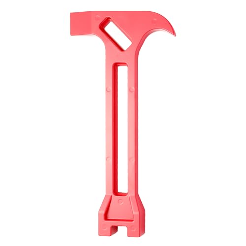 4-in-1 Emergency Tool ? Gas & Water Shut Off Wrench, Non-Sparking Pry Bar, Earthquake Survival Tool ? Firefighter-Designed, for First Responders & Home Safety£¨Red£©