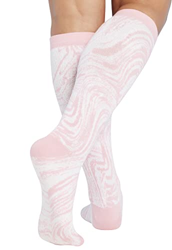 Support Socks Women 12 mmHg Compression Stockings - One Size Tonal Waves