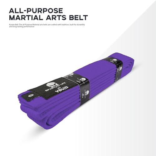 Victorbudo USA Martial Arts Belt, Purple, Size 1, 100% Cotton