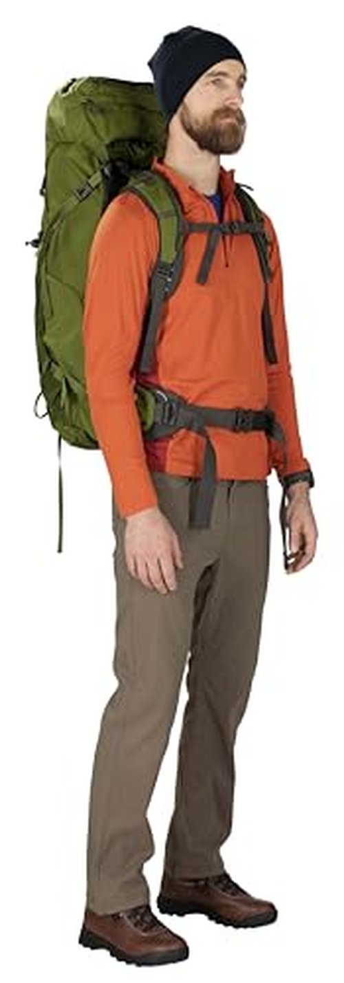 Osprey Aether 55L Men's Backpacking Backpack, Deep Acorn Red, L/XL