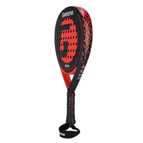 GAMMA RZR Padel Racket ? Teardrop Shape for Power & Control, Microbead Texture for Precision & Spin, Lightweight, Durable Racquet for Beginner to Intermediate Players