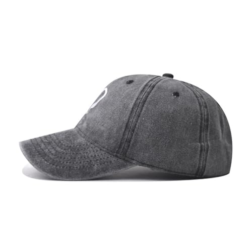 Women's Vintage Washed Baseball Cap Adjustable Cute Heart Graphic Cotton Dad Hat