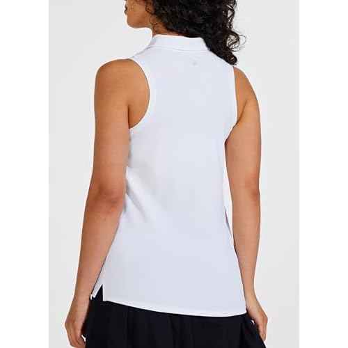 Willit Women's Sleeveless Golf Shirts Tennis Tank Tops Athletic Collar Polo UPF 50+ Quick Dry