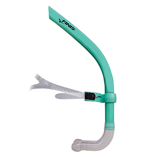 FINIS Glide Center-Mount Swim Snorkel for Adults - Mint Green, Adjustable Fit