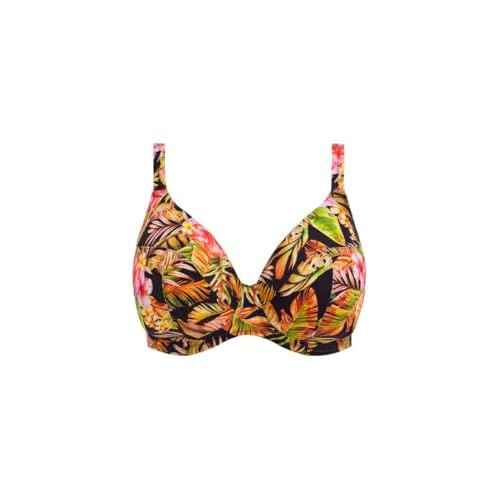 Elomi Womens Tiger Valley Uw Plunge Bikini Top