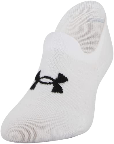 Under Armour Essential Ultra Low Socks 6-Pack Large White - Athletic Crew Socks