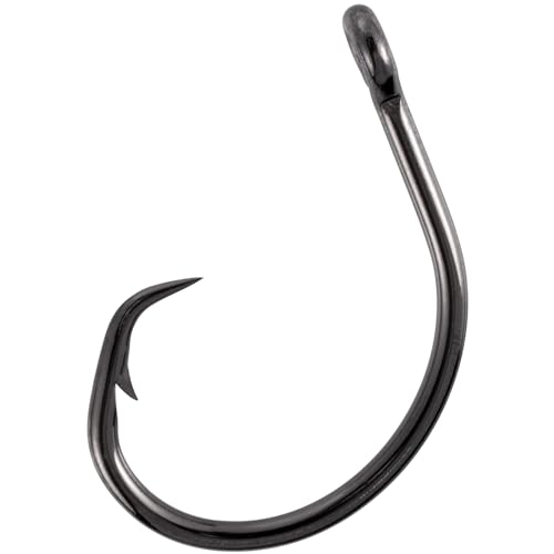 Dr.Fish 30 Pack Circle Hooks #2/0 3X Strong Inline Saltwater & Freshwater Fishing Hooks