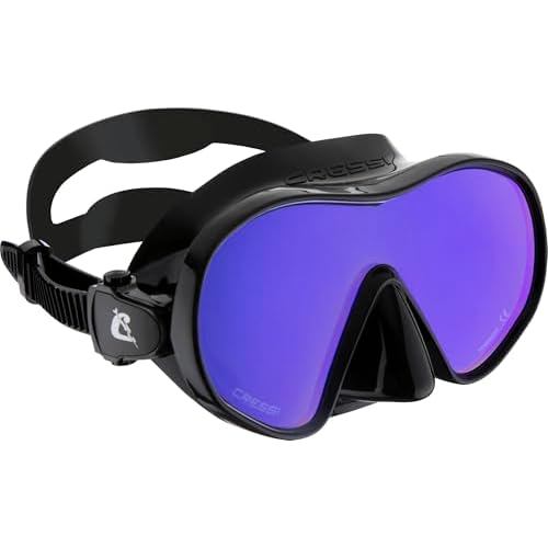 Cressi Single Lens Frameless Scuba Mask for Good Visibility | F-Dual: Designed in Italy
