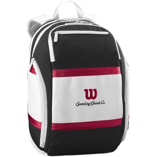 Wilson Tennis Badminton Racket Bag COURAGE COLLECTION (College Collection) Holds 2 to 15 Racquets (Based on Medium Weight Racquets)