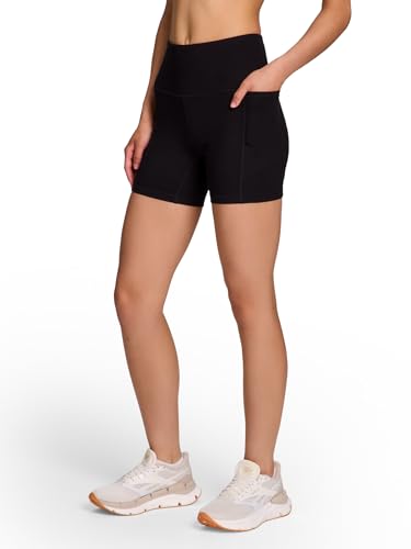 Women's Reebok Odyssey Highrise Compression Shorts - 5 Inch Inseam Medium Black