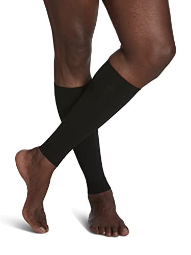 Sigvaris Performance Compression Calf Sleeves - Medium Black 20-30mmHg