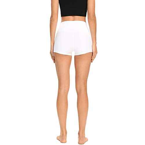 LXNMGO Women's 2"/7" High Waist Yoga Shorts Tummy Control Workout Running Biker Volleyball Shorts for Women with Side Pockets
