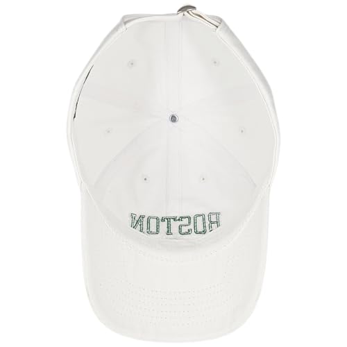 Unstructured White Irish Shamrock Cotton Dad Hat - Low Profile Cap for Men & Women