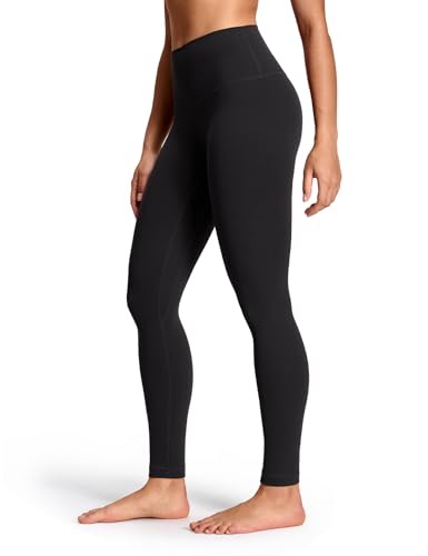 HeyNuts Luxuriously Soft Yoga Pro Leggings 28 Inches - Medium Black - Variation of Yoga Pro 2.0