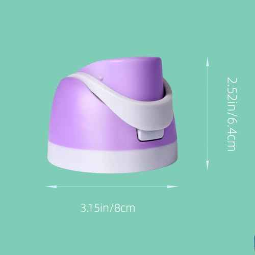 Replacement Lid for Owala, One Button Top Replacement, Leakproof BPA-Free Sports Water Bottle Cap Replacement Compatible with Purple Owala 24oz 32oz 40oz 16oz (Light Purple)