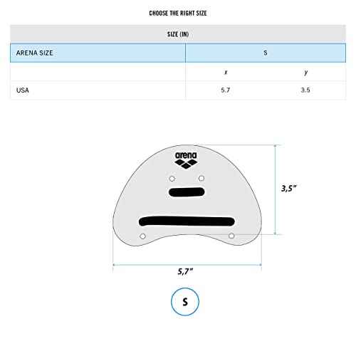 arena Unisex Adult Elite Finger Swimming Paddle for Swim Training Lap Swimming Pool Gear for Men and Women