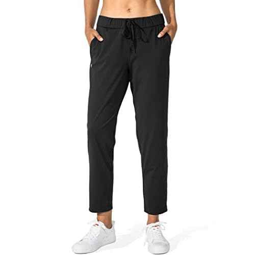 G Gradual Women's Pants with Deep Pockets 7/8 Stretch Ankle Sweatpants for Golf, Athletic, Lounge, Travel, Work