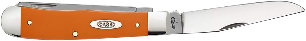 Case XX WR Pocket Knife Orange Synthetic Trapper Item #80500 - (4254 SS) - Length Closed: 4 1/8 Inches