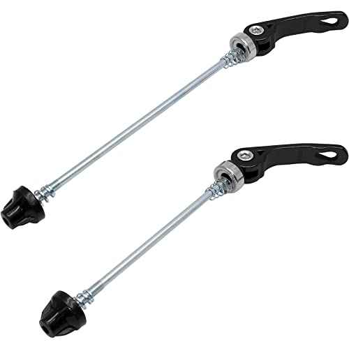 1Pair Quick Release Bicycle Hubs Bike Wheel Hub Front and Rear Skewers Clip Kit for Mountain Bike