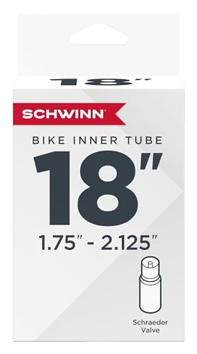 18-Inch Bike Inner Tube with Schrader Valve - Standard / 1.75-2.125 Inch