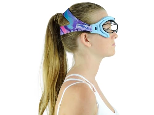 Girls Lacrosse Goggle Strap - Universal Fit, Black, Adjustable Neoprene