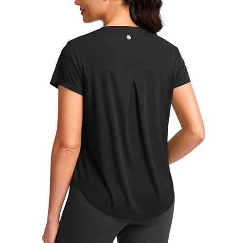 G Gradual Women's Workout Tops Short Sleeve Lightweight Athletic Yoga Running Shirts Loose Fit Quick Dry Gym T-Shirts