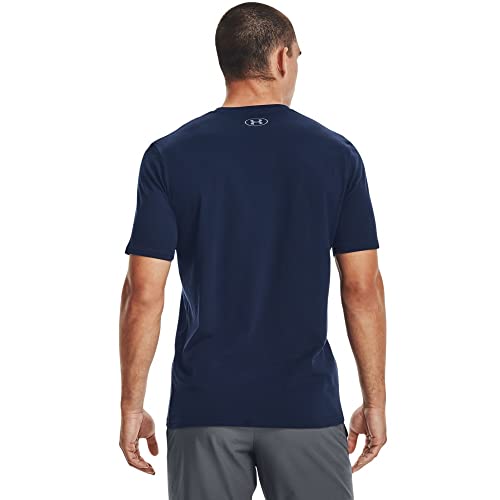 Under Armour Men's UA Boxed Sportstyle T-Shirt Large Academy Blue & Red