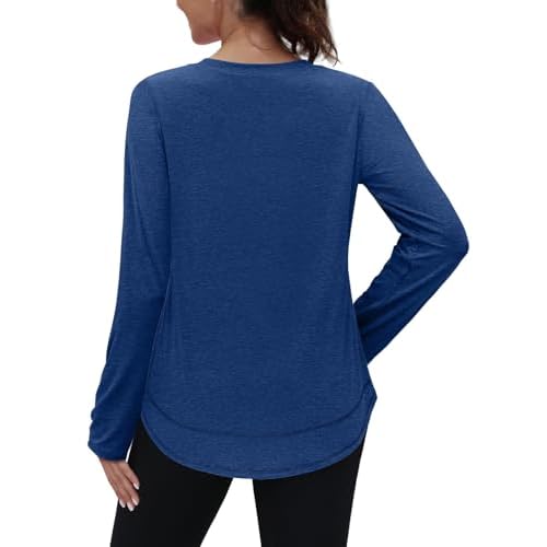 XIEERDUO Women's Workout Tops Long Sleeve Quick Dry UPF 50+ Sun Protection Shirts for Hiking Running S-3XL