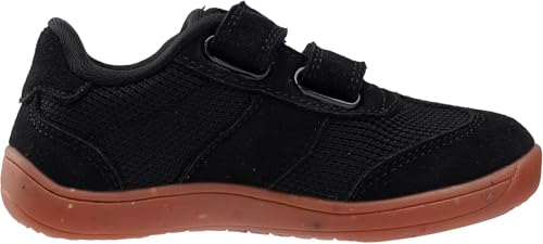 Joomra Toddler Wide Barefoot Shoes - Black, Size W8k13, Adjustable Strap, Minimalist Sneakers for Boys Girls
