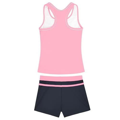 Girls Swimsuits 2 Piece Summer Boyshort Bathing Suit Rash Guard Swimwear for Kids Child Beach with Sun Protection