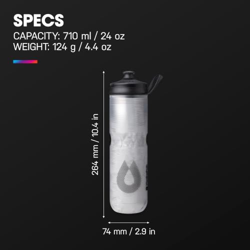 HydraPak Polar Sport Insulated Water Bottle 24oz - Contender Blue