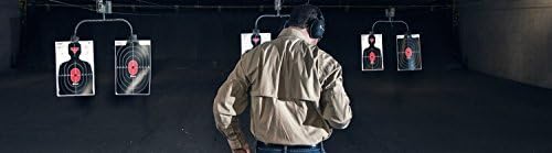 Caldwell Silhouette Center Mass Targets with Hi Vis Flake Off Material and Strong Construction for Outdoor, Range, Shooting and Hunting