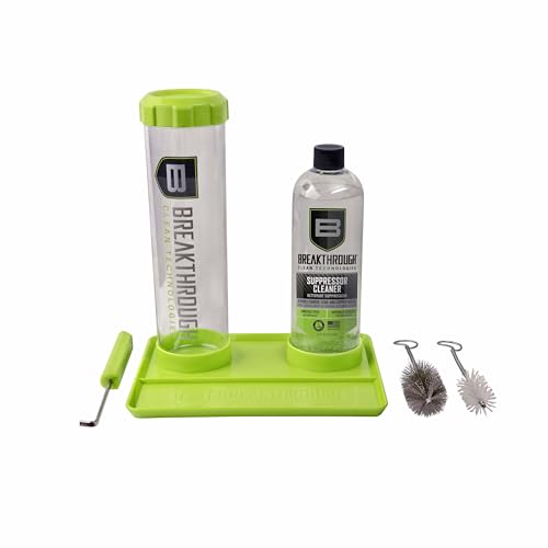 Suppressor Cleaning Kit with 16oz Cleaner & Tools for Firearms Maintenance