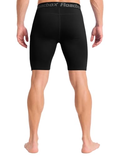Men's Compression Shorts Large Black Performance Running Spandex Workout Underwear