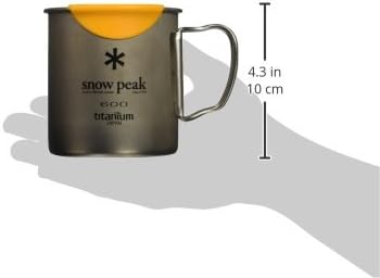Snow Peak Lightweight Single Wall Titanium Backpacking, Camping Mug