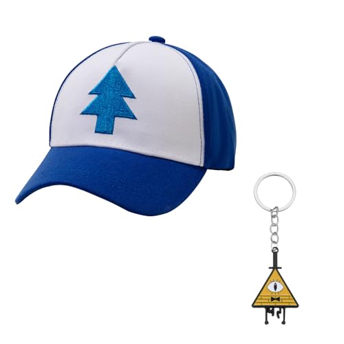 Dipper Hat Embroidered Blue Dipper's Cap Baseball Cap Keychain