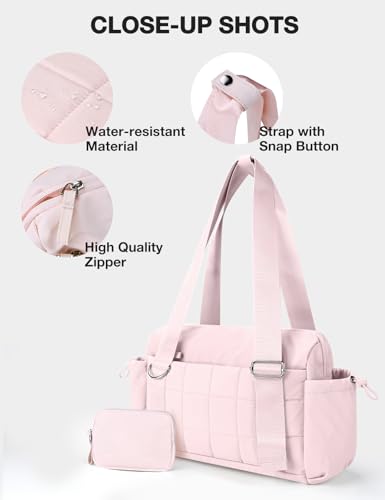 Pink Mini Gym Bag for Women with Coin Wallet - Lightweight & Water-Resistant