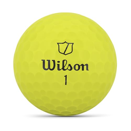 Wilson 2024 Staff Model Golf Balls - Yellow, 12 Pack