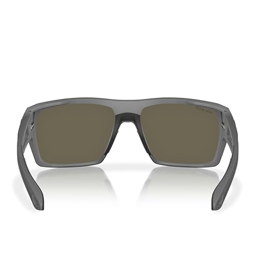 Fin-Nor 1595714 Fishing Sunglasses, Spring Tide Silver/Matte Charcoal Stripe Frame with Grey Polycarbonate Lens, Fishing Sunglasses for Men & Women