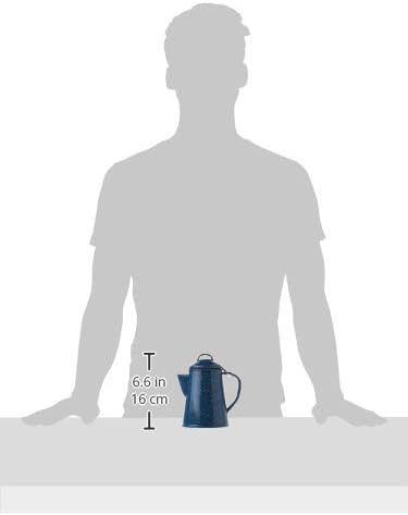 GSI Outdoors Enamel Coffee Pot to Store Hot Coffee, Tea for Camping & Farmhouse - 8 Cup