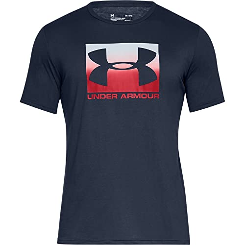 Under Armour Men's UA Boxed Sportstyle T-Shirt Large Academy Blue & Red