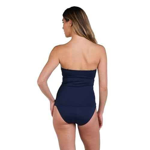 La Blanca Womens Bandeau Tankini Swimsuit Top