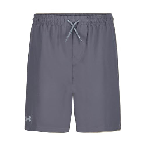 Under Armour Boys' 4-Way Stretch Tech Shorts - Medium Titan Gray Outdoor Collection