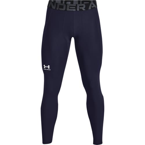 Under Armour Men's HeatGear Armour Leggings - Medium Midnight Navy White