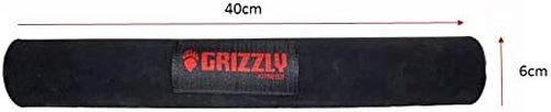 Grizzly Fitness 15" Premium Bar Pad for Weight Lifting (One Size) , Black