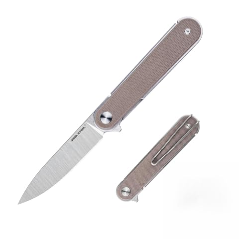 Pocket Knife Folding Knife with 2.99" Blade G10 Handle Locking Blade EDC Outdoor