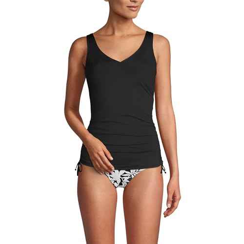 Lands' End Chlorine Resistant Underwire Tankini Swimsuit Top