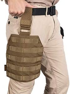 EXCELLENT ELITE SPANKER Tactical MOLLE Drop Leg Platform Universal Drop Leg Panel with Adjustable Belt & Thigh Straps