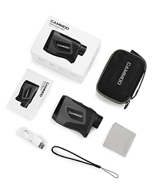 CAMMOO Golf Hunting Rangefinder with Slope, 1100Y Range Finder Golfing with 5 Mode, 6X Magnification, USB Charging, Clear&Accurate Measurement,Vibration Alert, for Hunting,Golfing, Measurement - M1000